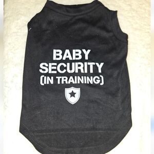 Black Baby Security Dog Shirt